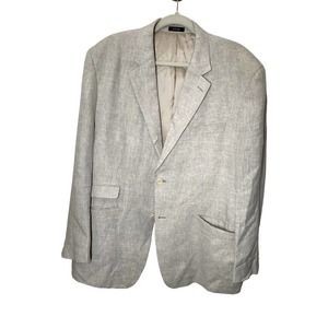 Murano 100% Linen Sport Coat Blazer Size XL Beige